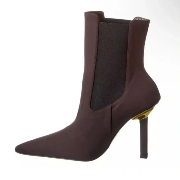 Good American neoprene chocolate bootie sz 6.5 nwt - Picture 1 of 6